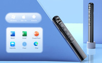 Présentateur sans fil Rouge Laser page tournant stylo Volume Contrôle PPT Présentation USB 2.4GHz Pointeur PowerPoint Télécommande Souris