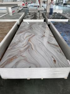 Panneaux muraux en PVC en marbre noir et or des Maldives à haute brillance motif damassé Planchas imperméables Pvc Marmol Pvc plaque de marbre - Product Image 2