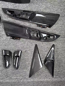 Compatible avec les modèles Porsche 911, 718, Cayman et Boxster de 2013 à 2019 ; garnitures intérieures en fibre de carbone authentique pour modification. - Product Image 3