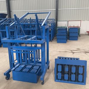 Máquina Manual de Alta Eficiencia para Fabricar Bloques de Cemento y Hormigón, Tamaño Pequeño, 400-120-200 mm, Ladrillos Huecos de Tres Orificios en Venta - Product Image 5