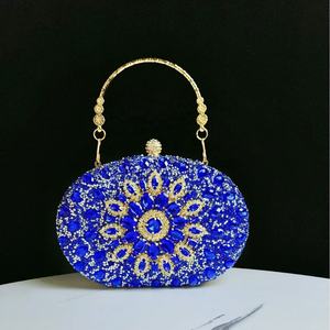Bolsos de Mano de Lujo Brillantes para Fiesta de Noche 2026, Bolsos de Fiesta para Mujer, Bolsos de Diamantes Brillantes, Bolsos Ovalados Vintage con Pedrería - Product Image 6