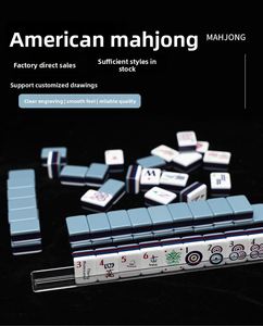 160 Tiles American Mahjong Set 42mm 44mm Four Layer Color <b>Block</b> <b>Acrylic</b> Hand Play Mini Mahjong Tiles in Stock - Product Image 6