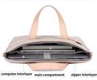 Étui pour ordinateur portable de 15,6 pouces et 14,1 pouces, imperméable, avec bandoulière, anti-rayures, pour femmes et hommes