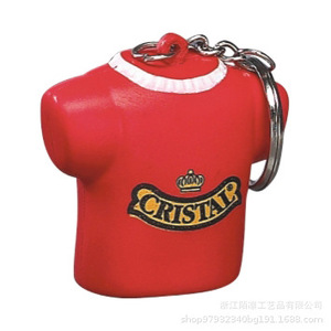 Llavero de PU con Forma de Camiseta, Impresión Digital, Anillo de Acero Inoxidable, Portátil, Temática Deportiva, Regalo Promocional - Product Image 2
