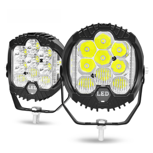 Phare antibrouillard 90W LED pour voiture, éclairage de travail 7 pouces blanc 6000 Lumens, ampoule H4 12V, système d'éclairage automobile 4x4 tout-terrain pour camion - Product Image 3