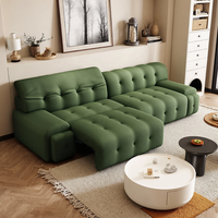 Neues Zero-Against-Wall Roachburg Elektrisches Dreisitzer-Schlafsofa Multifunktionales Stoffsofa im Modernen Cremefarbenen Stil für das Wohnzimmer