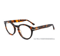 Lunettes de vue Montures en acétate de diamant optique Lunettes tendance Montures personnalisées Lunettes de luxe pour hommes et femmes