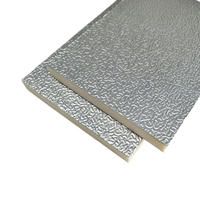 Panneau de conduit PIR pré-isolé antibactérien en feuille d'aluminium, panneau composite en mousse PIR pour conduits d'air conditionné PID pour hôpital