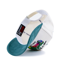 Gorra de Béisbol de 5 Paneles con Logotipo Bordado en 3D Personalizado, Estilo Estructurado, de Algodón de Dos Tonos y Visera de Gamuza, Venta al Por Mayor de Fábrica