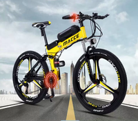 Vélo de montagne électrique pliable 20 pouces, moteur sans balais 350W, cadre en alliage d'aluminium, batterie au lithium, suspension intégrale, vélo électrique pour adultes