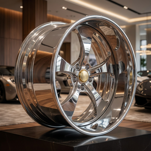 HBZHIGU Jantes forgées de luxe 2 pièces à profil extrêmement profond, polies sur mesure pour Lamborghini Ferrari Rolls Royce, jantes de 18 à 24 pouces - Product Image 1