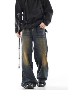 Jeans <span class=keywords><strong>Intrados</strong></span> pour hommes, coupe skinny, denim à surface intérieure incurvée, design architectural, en gros - Product Image 2