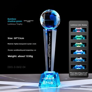 Trofeo in Cristallo di Resina Inciso con LED Colorati Personalizzati, Nuovo Design 2025 per Vittorie nei Campionati di Basket <span class=keywords><strong>e</strong></span> Biliardo - Product Image 5