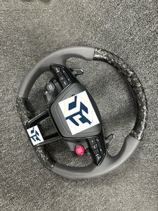 Volant en fibre de carbone forgé pour Audi A4 B9 A5 A3 S4 S5 RS4 RS5 2017 2018 2019 2020 2021 <span class=keywords><strong>2022</strong></span> - Product Image 6