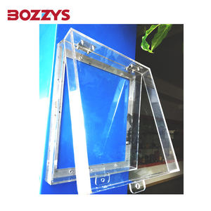 חשמל תעשייתי בקרת חשמל פנל שקוף פלסטיק נעילה קבוע עם דבק תעשייתי אקריליק פרספקס BD-D65 - Product Image 2