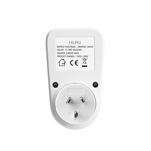 Hlp02 bảo vệ điện áp tự động thiết lập lại trên dưới Điện áp bảo vệ ổ cắm hiển thị kỹ thuật số điện bảo vệ tăng AU cắm - Product Image 2