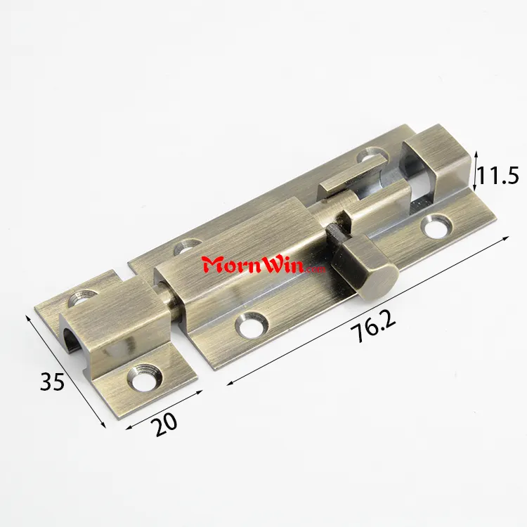 3 zoll Solide Antike Messing großhandel produkte barrel bolzen bolzen für tür