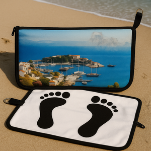Bolsa de Playa Impermeable de Tela Oxford, Ligera, Duradera y Portátil, con Estampado de Castillo, para Cambiarse de Ropa, Toalla y Colchoneta Plegable - Product Image 2