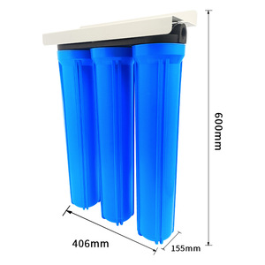 Accesorio Purificador de Agua de Tres Etapas y 20 Pulgadas con Prefiltro para Uso Doméstico y Comercial - Product Image 1