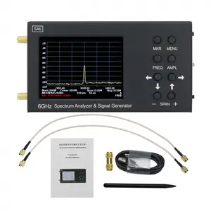 SA6 35-6200MHz 3.2" Lcd Display 6GHz Portable Digital RF Spectrum Analyzer with Signal Generator