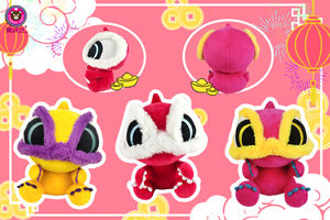 Poupée en peluche Lion chinois de 8 pouces Jouet en peluche court à grands yeux en PP Coton rempli de couette pour enfants Prix FOB - Product Image 6