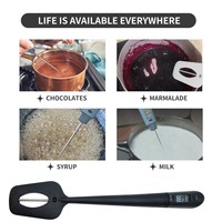 Silicone Chocolate Spatula With Digital Drink Thermometer Temperature Instrument Controller for Candy Jam Cuisines