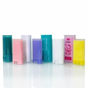 Plastic 15g Sunscreen Stick <b>Container</b> Gel Tube Deodorant Stick <b>Container</b> for Cosmetic Packaging - Product Image 1