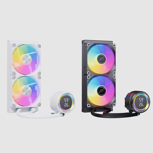 Kit de refrigeración líquida AIO RGB ARGB personalizado con pantalla LCD, radiador para X79 X99, sistema de refrigeración por agua para CPU con doble ventilador para PC - Product Image 5