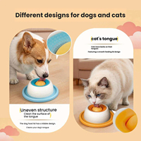 Bol Rotatif 360° Anti-Glouton Écologique en ABS de Qualité Alimentaire, Jouet Automatique à Lécher pour Chats et Chiens - Soulagement de l'Anxiété et de l'Ennui