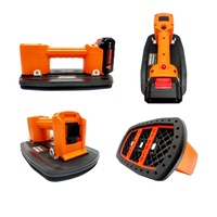 Ventouse industrielle simple mâchoire GED-DX51, manuelle, autonettoyante, intelligente, 200 kg, pour levage de carreaux et verre, en TPR, garantie 2 ans