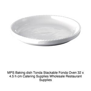 Bandeja para hornear MPS Tonda apilable para horno, 32 x 4.5 h cm, suministros para catering, venta al por mayor, suministros para restaurantes - Product Image 2