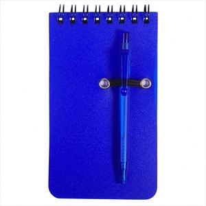 Custom Promotional Spiral Bound Pocket Notebook Plastic Waterproof Cover Pen Mini Promotion Spiral <b>Notepad</b> with Pen - Product Image 4