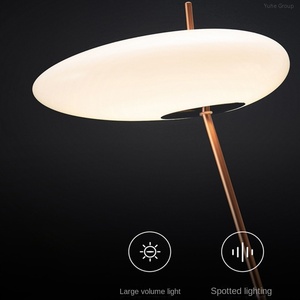 Lampe sur pied LED minimaliste moderne, base E27, métal, noir antique, abat-jour blanc, hauteur réglable pour chambre à coucher, salon - Product Image 4