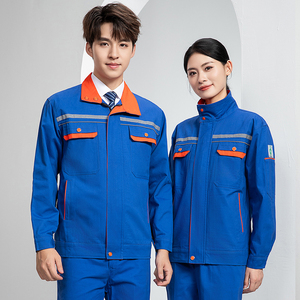 Cotton Workwear Suit Uniform Worker <strong>Overalls</strong> <strong>Construction</strong> Building Industrial Reflective Safety Coveralls Hi Vis Shirt Work Wear - Product Image 6