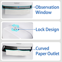 Distributeur de papier essuie-mains pour toilettes et cuisine, prix d'usine, distributeur de papier plié en Z, boîte à mouchoirs en papier, distributeur de serviettes interpliées