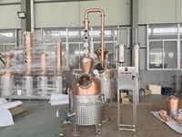Machine à distiller l'alcool ZJ 150L, colonne de reflux en cuivre, alambic pour brandy, whisky, vodka, distillerie pour moonshine