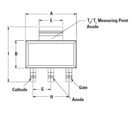 Componente Electrónico Tiristor de 3 Pines 800V 125C TO-261AA S8X8TSRP - Product Image 5