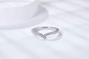1.3mm <strong>Top</strong> D Moissanite White Gold Rhodium Plated Silver Engagement <strong>Ring</strong> Diamond Wedding <strong>Finger</strong> Simple <strong>Rings</strong> - Product Image 5
