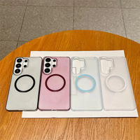 Nouvelle coque de téléphone magnétique givrée rigide sans cadre ultra-fine pour Samsung S26 S25 S24 FE S23 S22 Ultra Plus A18 A17 A57 A16 A56 A55