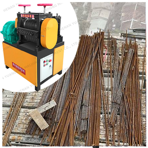 Çok fonksiyonlu geri dönüşüm hurda 6mm paslanmaz çelik çubuk açı Bar çubuk tel düzleştirici boru inşaat demiri doğrultma makinesi - Product Image 1