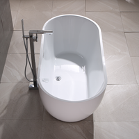 Vente chaude Baignoire De Massage Whirlpool Intérieur Autoportant Spa Baignoire Acrylique Air Jet Baignoire Jacuzzier Baignoire