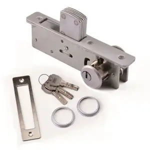 Double Sided Opening Door Lock Aluminum Mortise Lock for Sliding Door