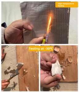 Cinta de butilo de goma, rollo <span class=keywords><strong>para</strong></span> <span class=keywords><strong>techos</strong></span>, papel de aluminio autoadhesivo, membrana impermeabilizante de asfalto <span class=keywords><strong>autoadhesiva</strong></span> negra impermeable moderna - Product Image 3