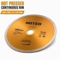 Lame de scie diamantée pressée à chaud OEM pour grossistes, 180 mm, alésage 22/23 mm, pour la découpe de carreaux de céramique, disque d'outil de travail, kit en boîte