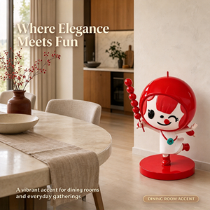 Statua a grandezza naturale in fibra di vetro personalizzata di personaggio dei cartoni animati, scultura di Candy Haws Girl per centri commerciali e promozione del marchio - Product Image 3