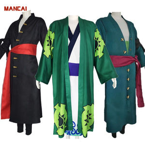 Costume d'anime complet en direct d'usine, ensemble de vêtements, une pièce, costume de <span class=keywords><strong>Luffy</strong></span> Zoro pour Halloween, cosplay, fête, costume de Roronoa Zoro - Product Image 1