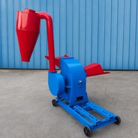 Broyeur à marteaux électrique en acier inoxydable 420-28, direct usine, pour aliments du bétail, maïs, céréales, paille, capacité 1000 kg/h