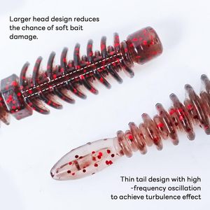 Señuelo de pesca de plástico blando para pesca en aguas profundas, tipo Swimbait, con cola de aguja anti-enredos, de TPR, para grandes especies. - Product Image 3