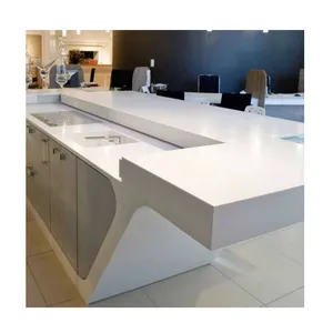 pure white color Artificial Stone acrylic Solid Surface