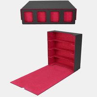 Boîte de rangement en cuir PU grande capacité avec 4 fenêtres, pour 3000 cartes Yugioh CCG TCG, jeux de société/de table, divertissement familial, portable, écologique